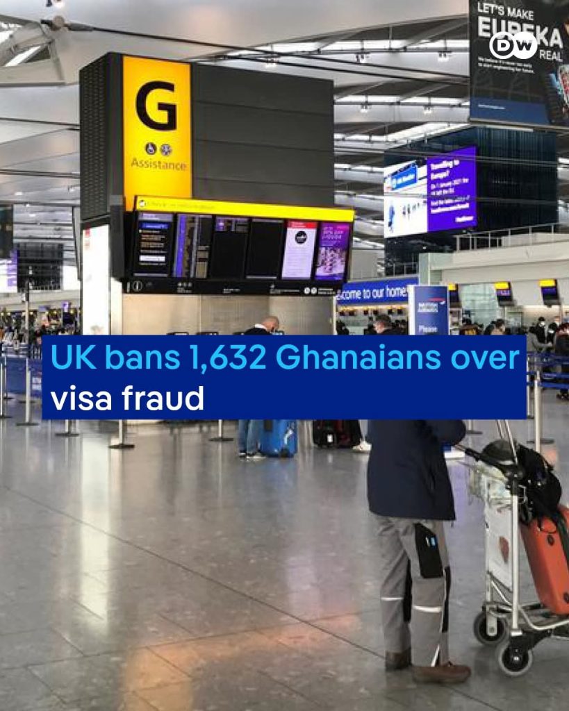 The UK has banned 1,632 Ghanaians from entering the country for 10 years after uncovering a massive visa fraud scheme. The figure represents 4 percent of all Ghanaian visa FB IMG 1764448598591