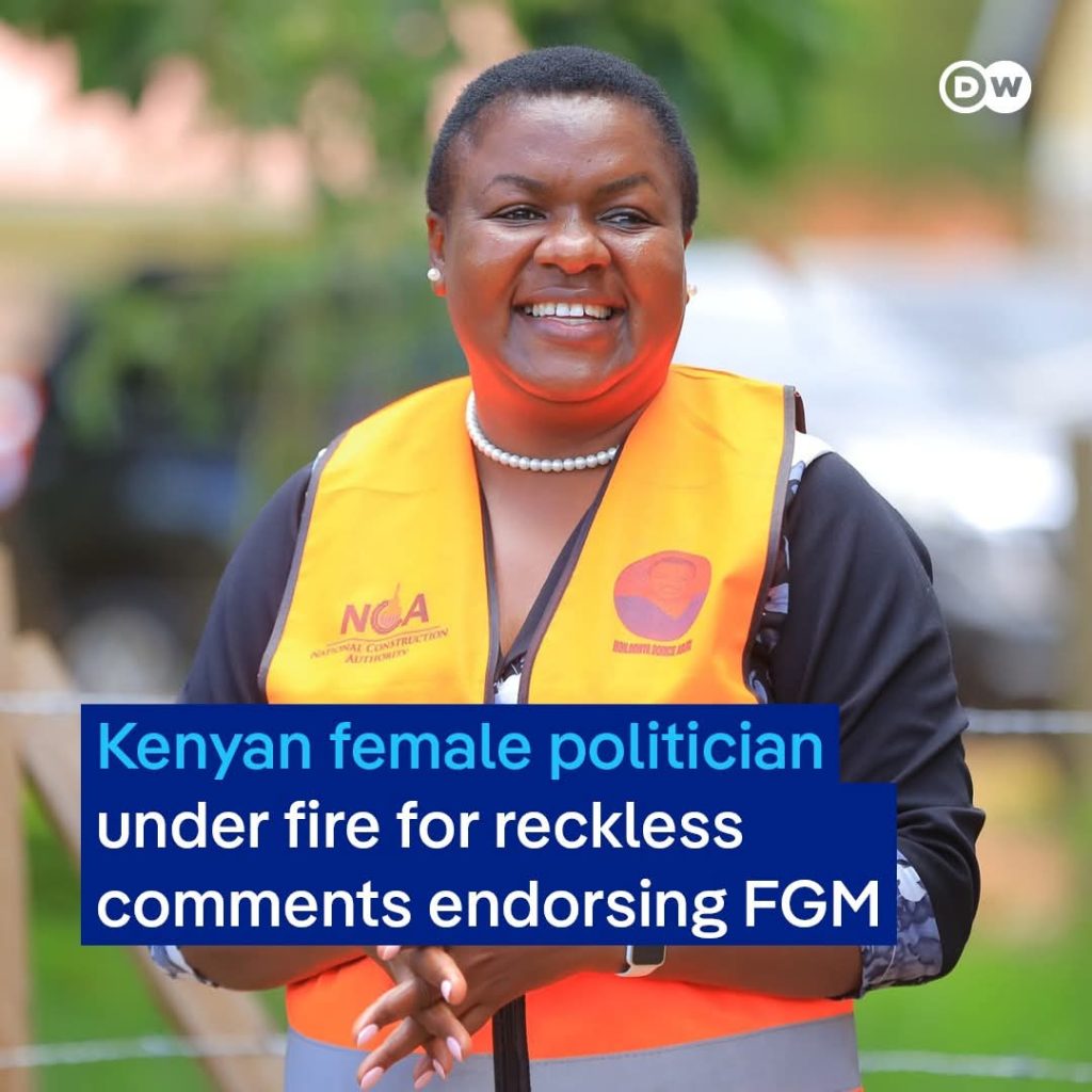 A Kenyan politician, Dorice Donya, is facing public outrage after appearing to endorse female genital FB IMG 1765365603878
